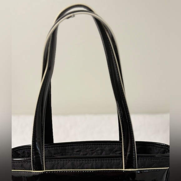 🖤 Vera Bradley Mon Cheri Black Quilted Tote Bag - Discontinued - Picture 11 of 14